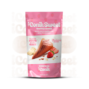 iConiksweet - Waffle Cones - Fraise & Chocolat blanc - Strawberry edition 6x120g