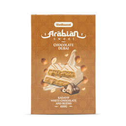 iConiksweet – Tablette de Chocolat Dubai - Kayadif Chocolat blanc & Bueno – 12 x 100g
