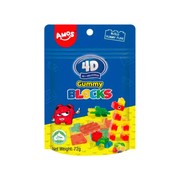 Amos 4D Gummy Blocks 12x72g