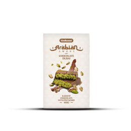 iConiksweet – ArabianSweet - Tablette de Chocolat Dubai - Kayadif Chocolat & Pistache – 12 x 100g - CandyMarket.Fr