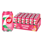7up Pink Limonade sans sucres 24x330ml