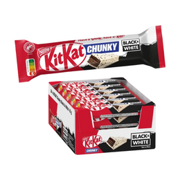 Kit Kat Chunky Black and White 24x42g - Kit Kat Chocolate blanc et noir intense