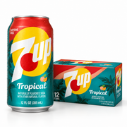 7up Tropical Flavored Soda 12x355ml - 7up Soda Saveur Tropicale