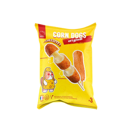 Brochette Corn Dog Original Mozzarella BUDJI 6x285g - CandyMarket.Fr