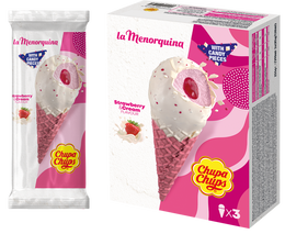 Chupa Chups - Ice Cream Strawberry&Cream 8 x 3 x 255g