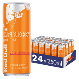 Red Bull 24 x 250ml Apricot Edition Abricot-Fraise FR