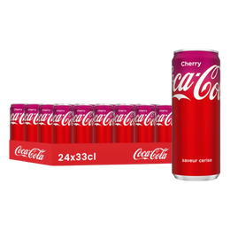 Coca Cola Cherry 24x33cl - Coca Cola Cerise FR