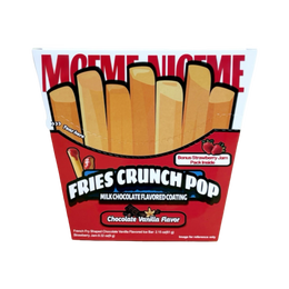 Fries Crunch Pop - Chocolate Vanilla & Strawberry Sauce 24 x 70g