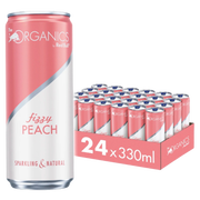 Red bull organics Fizzy Peach 24x33cl  - Red Bull Pétillant Pêche