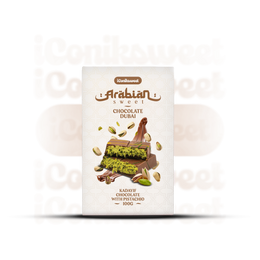 iConiksweet – Tablette de Chocolat Dubai - Kayadif Chocolat & Pistache – 12 x 100g