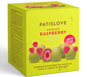 Patislove White Chocolate Raspberry & Pistachio 12x130g - Édition Limitée
