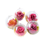 Roses Colorées au Chocolat Blanc Artisanal 8x40g - Boite Boule