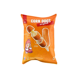 Brochette Corn Dog Original Saucisse Mozzarella BUDJI 6x285g - CandyMarket.Fr