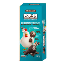iConiksweet - Pop-In Chicken Chocolate – Saveur Cookies & Cream 12 x 50g