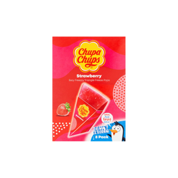 Chupa Chups Strawberry Flavour Triangle Freezable Pops 12x8x62ml
