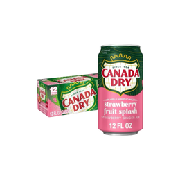 Canada Dry Strawberry Fruit Splash 12 x 355ml