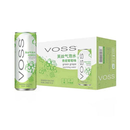 Voss - Green Grape Flavor - Sparkling Water 12x330ml