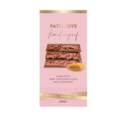 Patislove Dubai Style Ruby Chocolate filled Milk Chocolate 10x200g