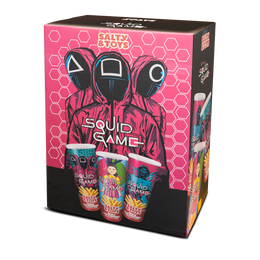 3 x Squid Game Fries Snack Potato Based 15x40g + Présentoir offert