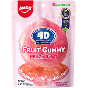 Amos 4D Fruit Gummy Peach 24x65g