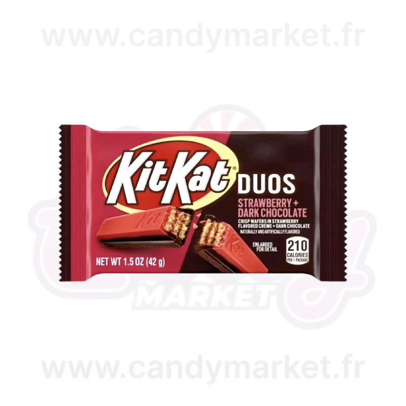 KitKat à la fraise et chocolat noir